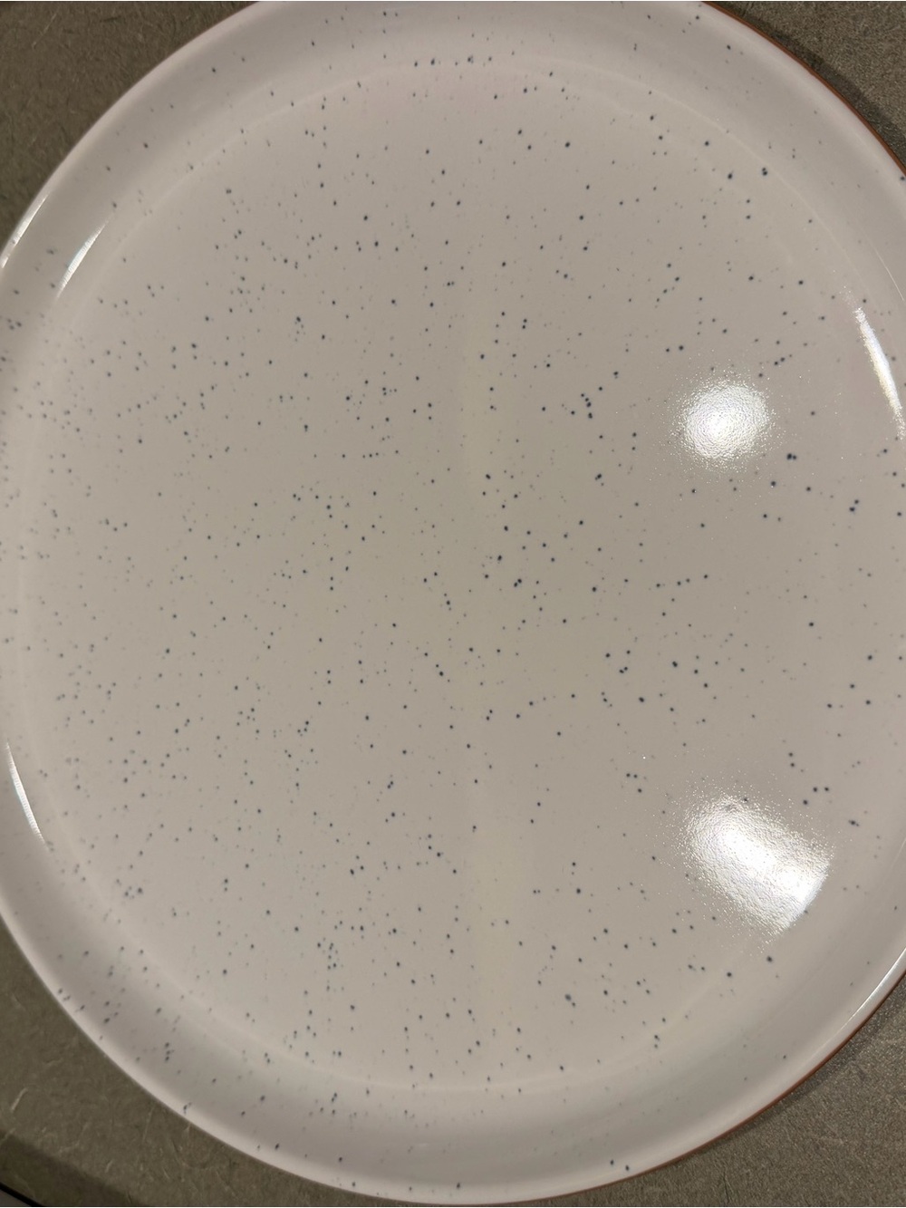 Our Place Speckled Cream Stoneware Dinnerware Set with Terracotta Rim - Picture 5 of 8
